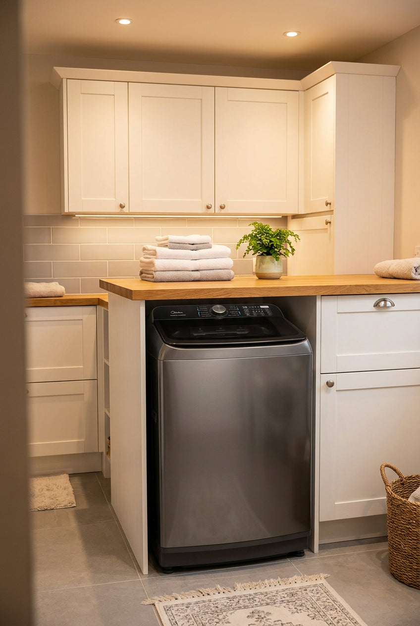 Midea W/Machine 14Kg T/Loader Silver - Makoya Home