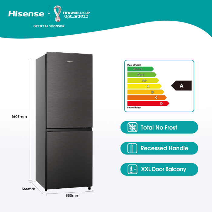 HISENSE FRIDGE H310 BI MET