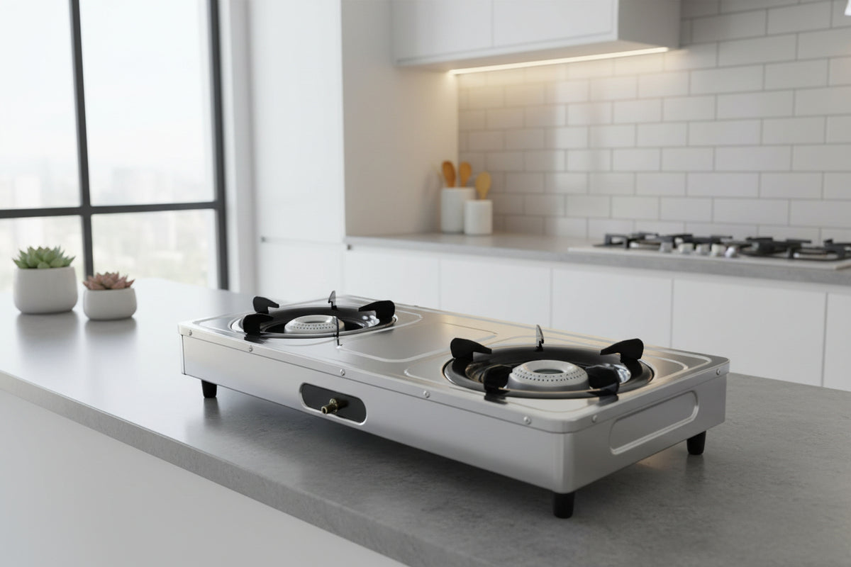 Condere Xmy Gas Cooker 2 Burner S/steel - Makoya Home