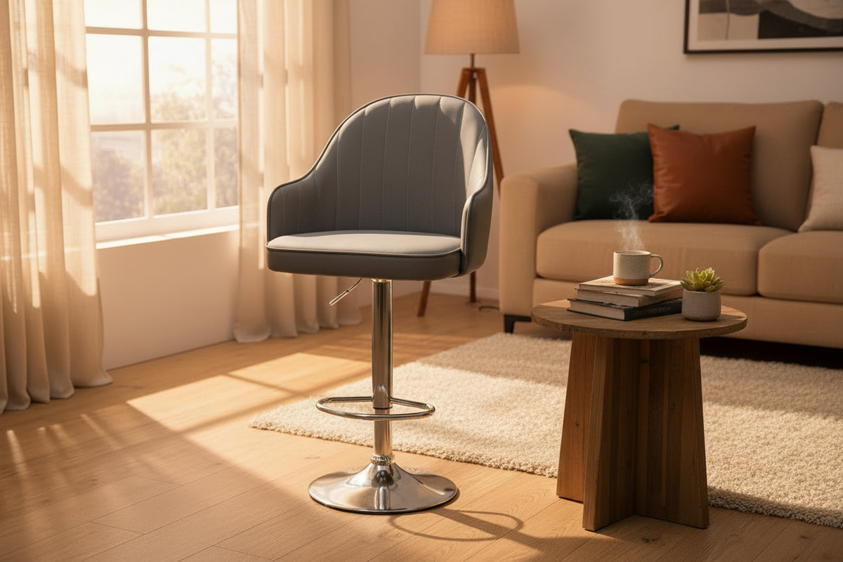 P239 Bar Stool Grey - Makoya Home