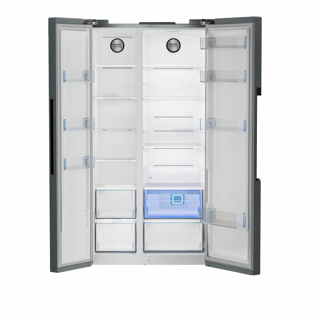 DEFY FRIDGE DFF536/636 SBS VO DARK INOX