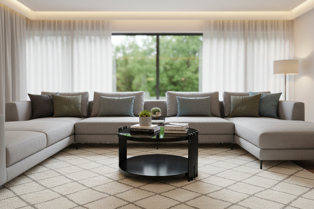 Coffee Table 2layer Glass 1pc