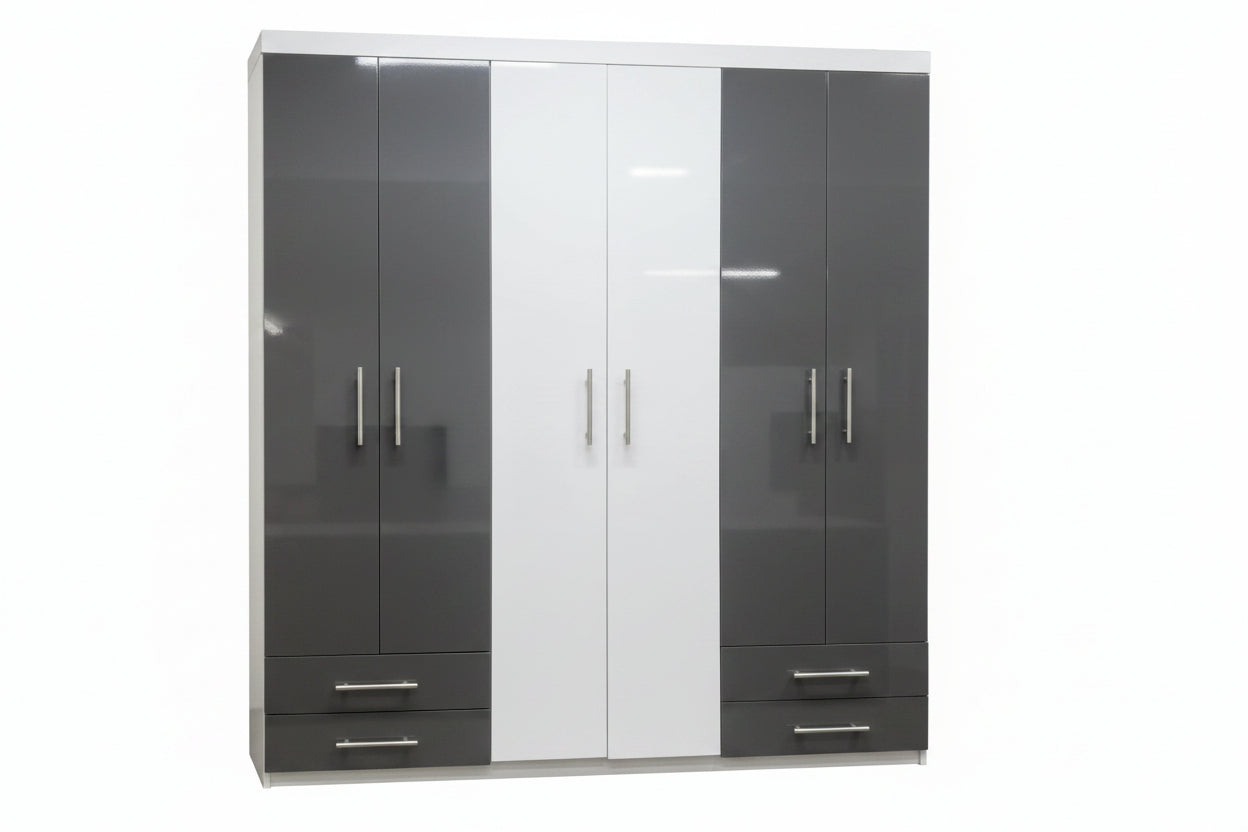 Pluto 6dr Robe Two Tone - Makoya Home