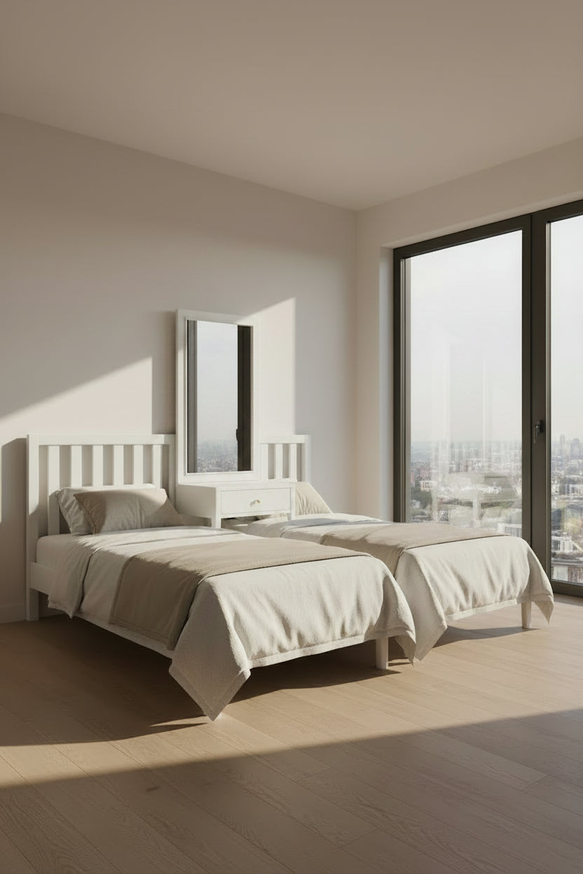 Twin 3/4 Headboard Wht - Makoya Home