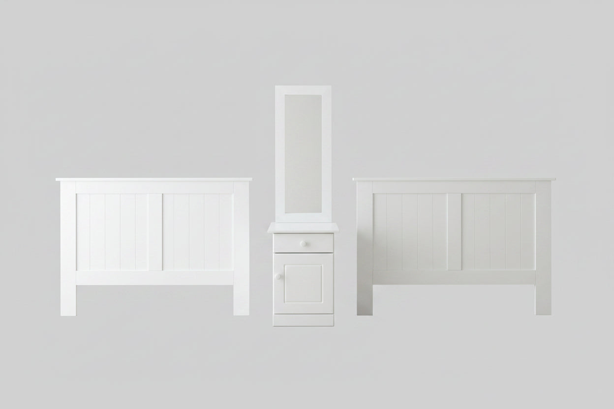 TWIN 3/4 HEADBOARD WHT
