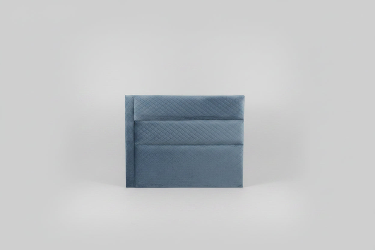 Leah Queen H/board Blue Velvet