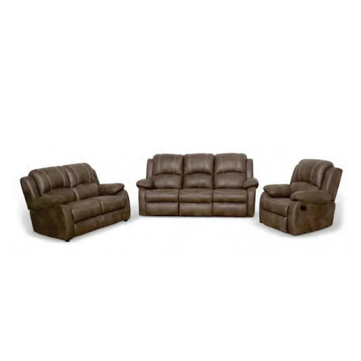 MONDLI 3PC 3ACT RECLINER L/SUITE BROWN