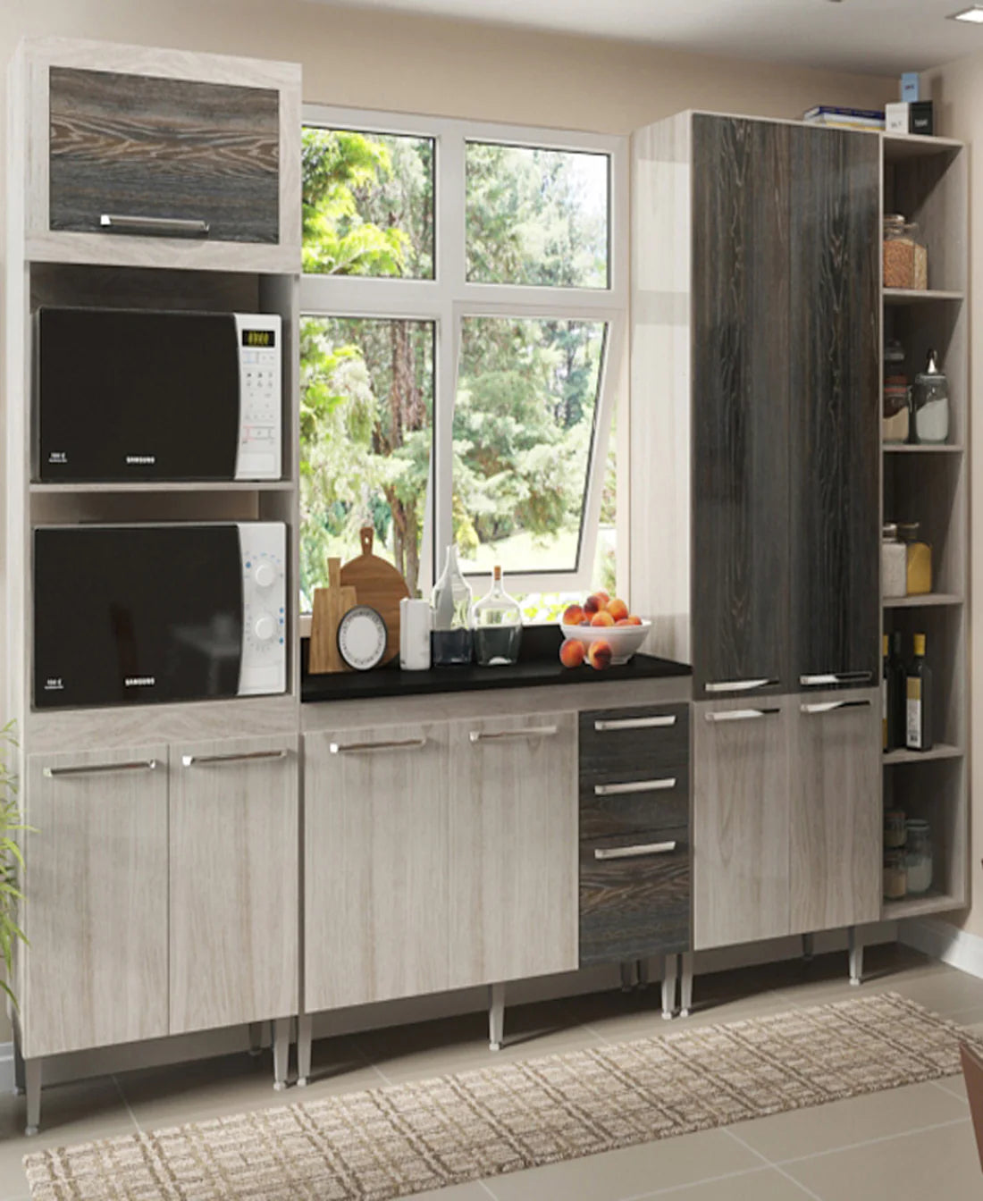 MW BR820 4PC K/SCHEME GREY ASH
