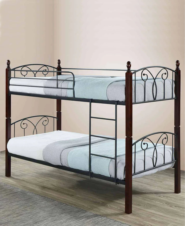 MW BR01 DBL WOODEN/STEEL BUNK