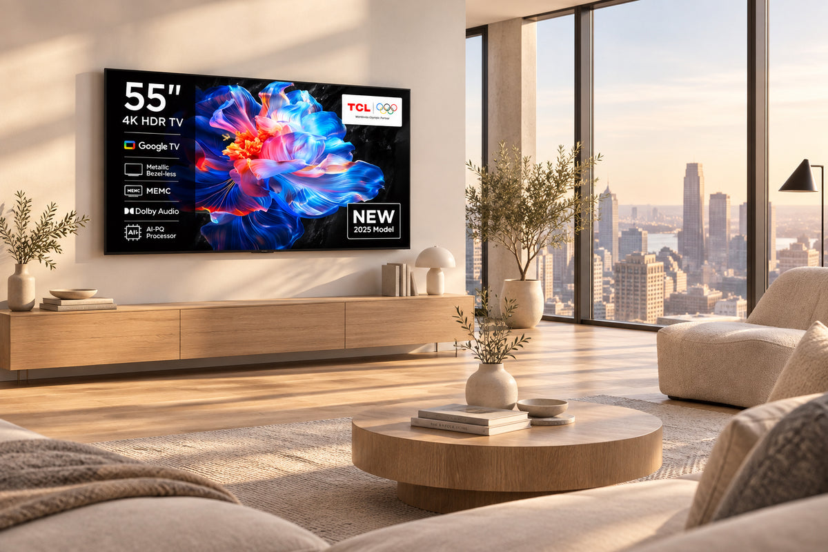 Tcl 55 Smart 2K Qled Google Tv (55P6L) - Makoya Home