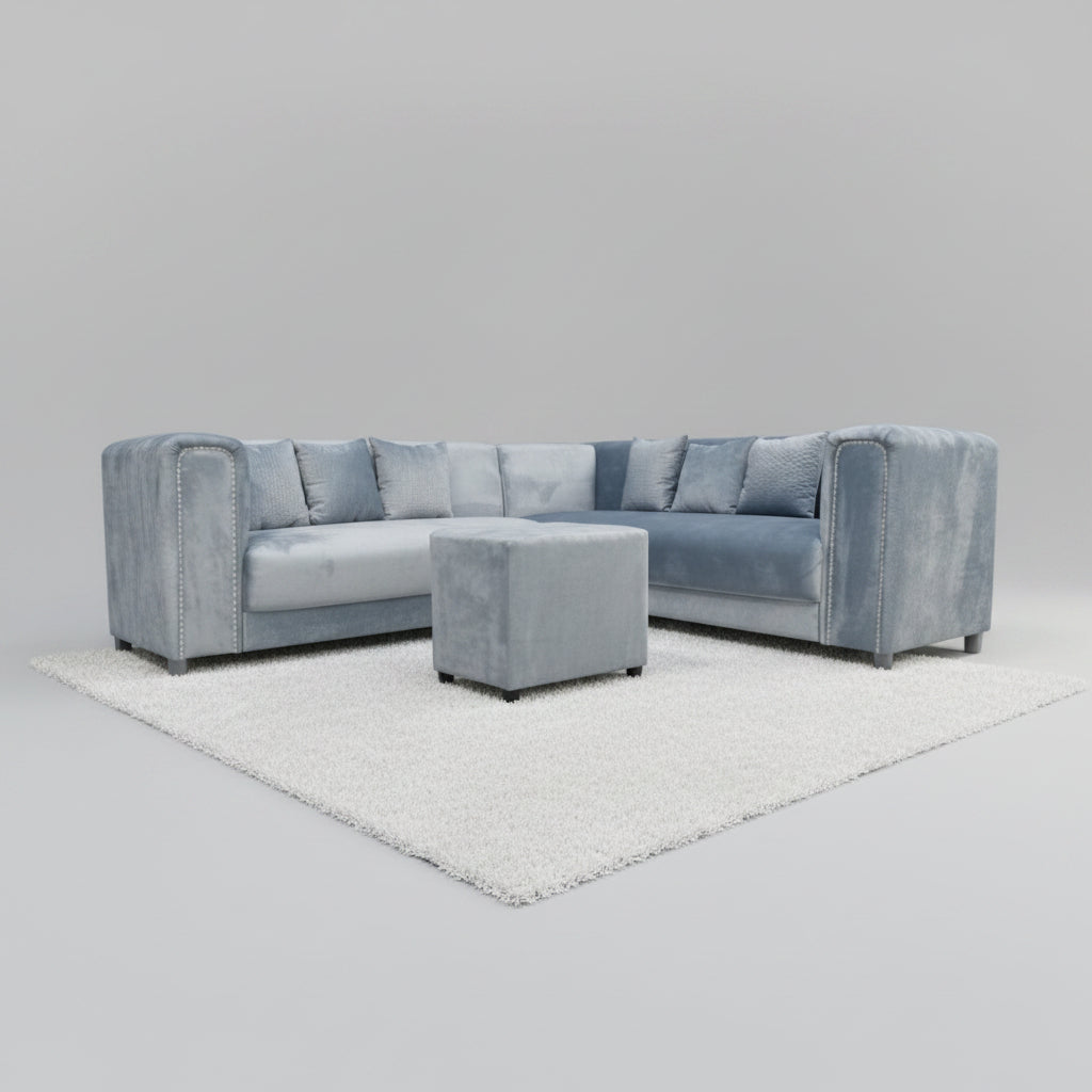 Nexus 2pc Cnr Lounge Suite Grey