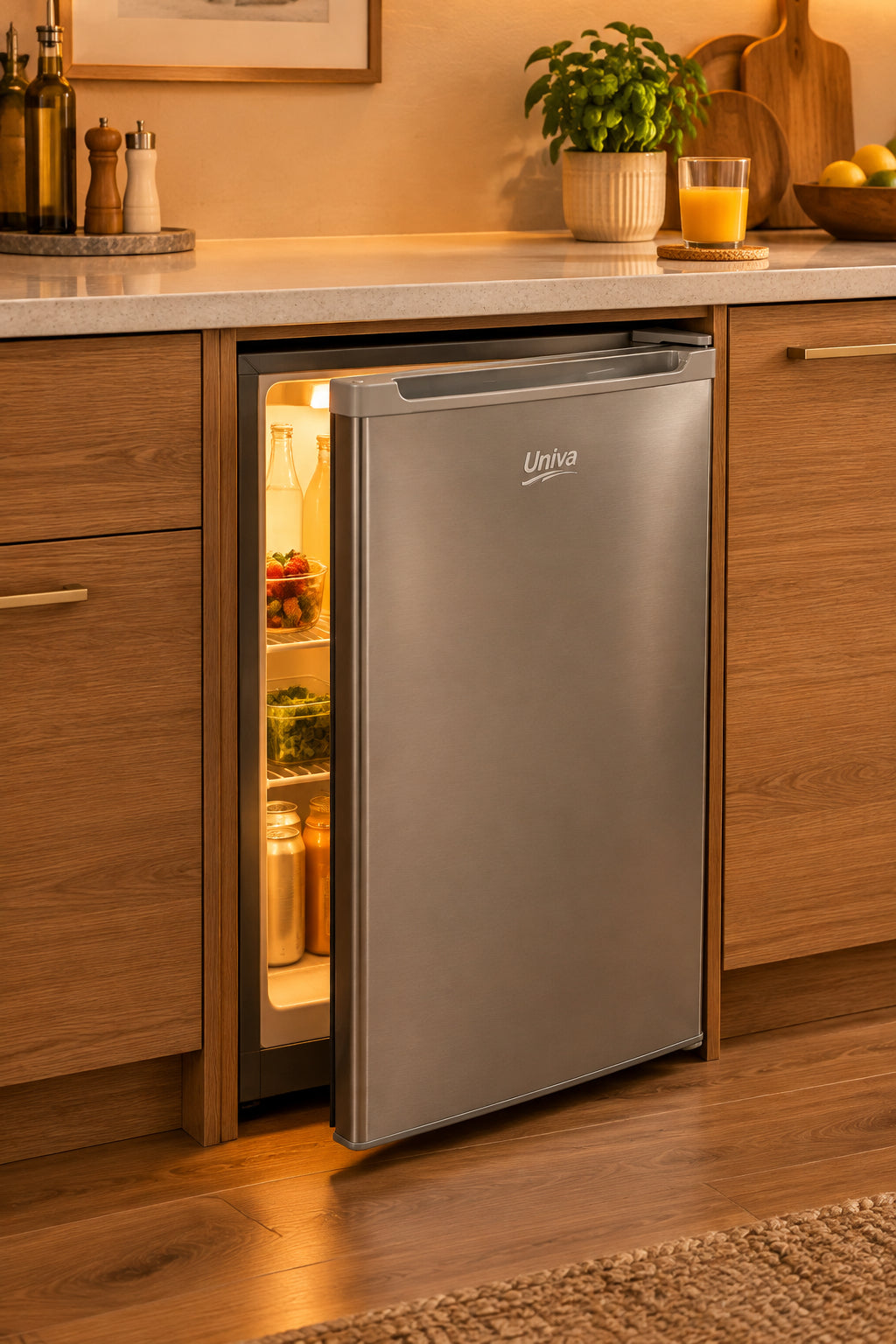 Univa Bar Fridge 81LT Met Usd 120M - Makoya Home