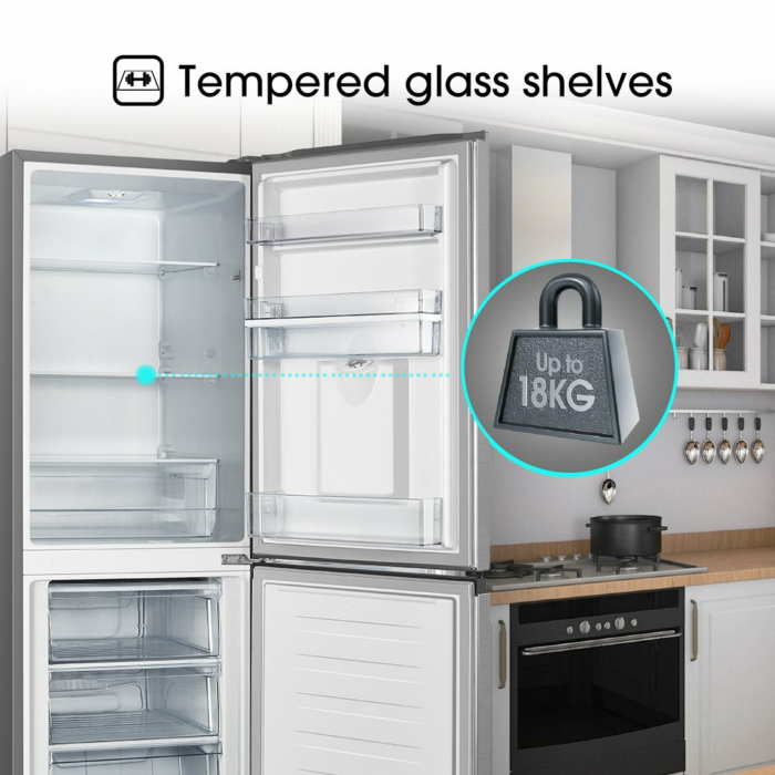 HISENSE FRIDGE H310 BI W/D MET