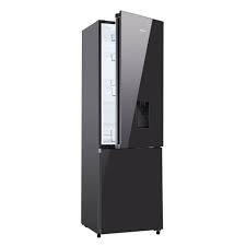 HISENSE FRIDGE H370 BLK MIRROR W/D GLASS