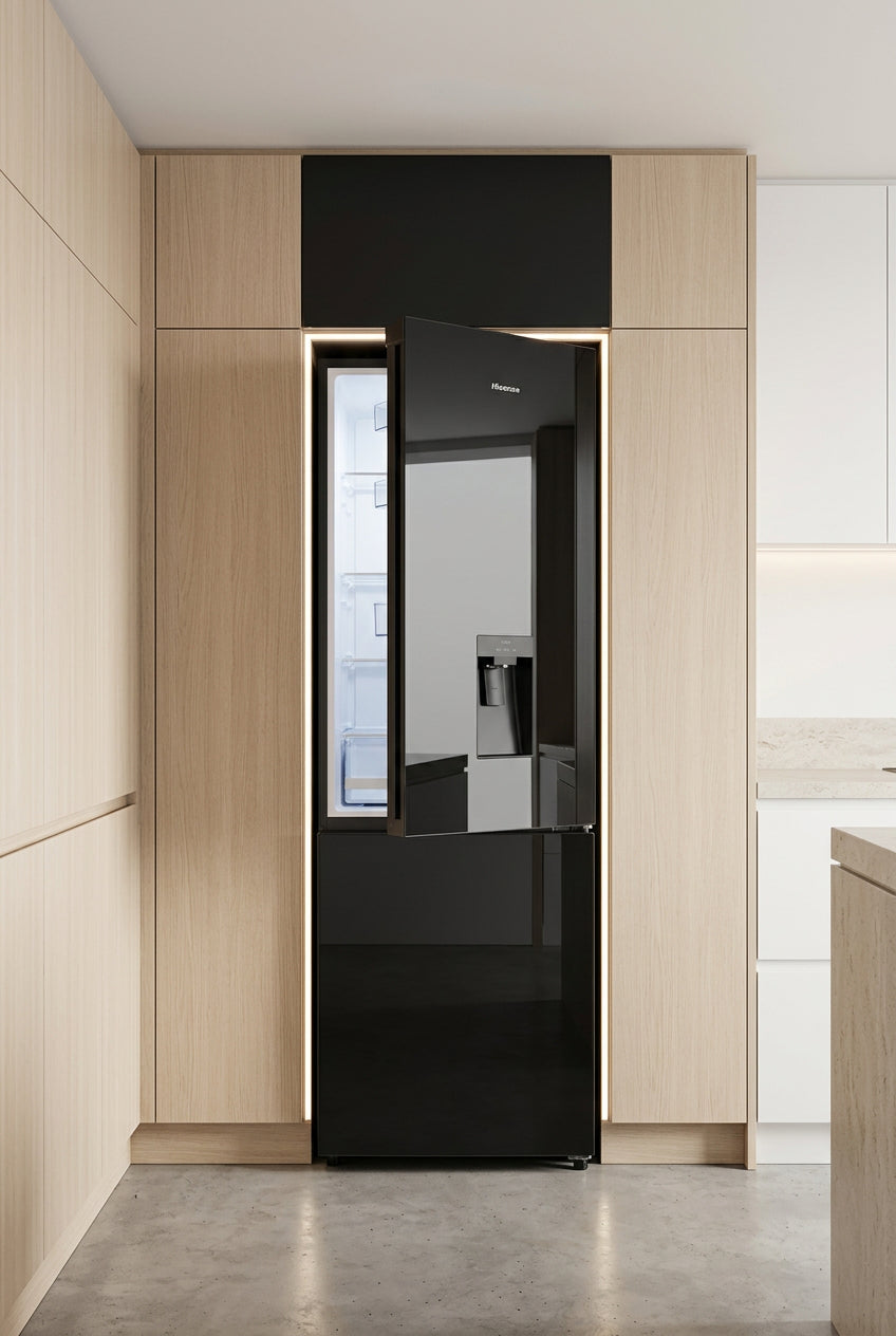 Hisense Fridge Black Mirror W/d Glass - Makoya Home