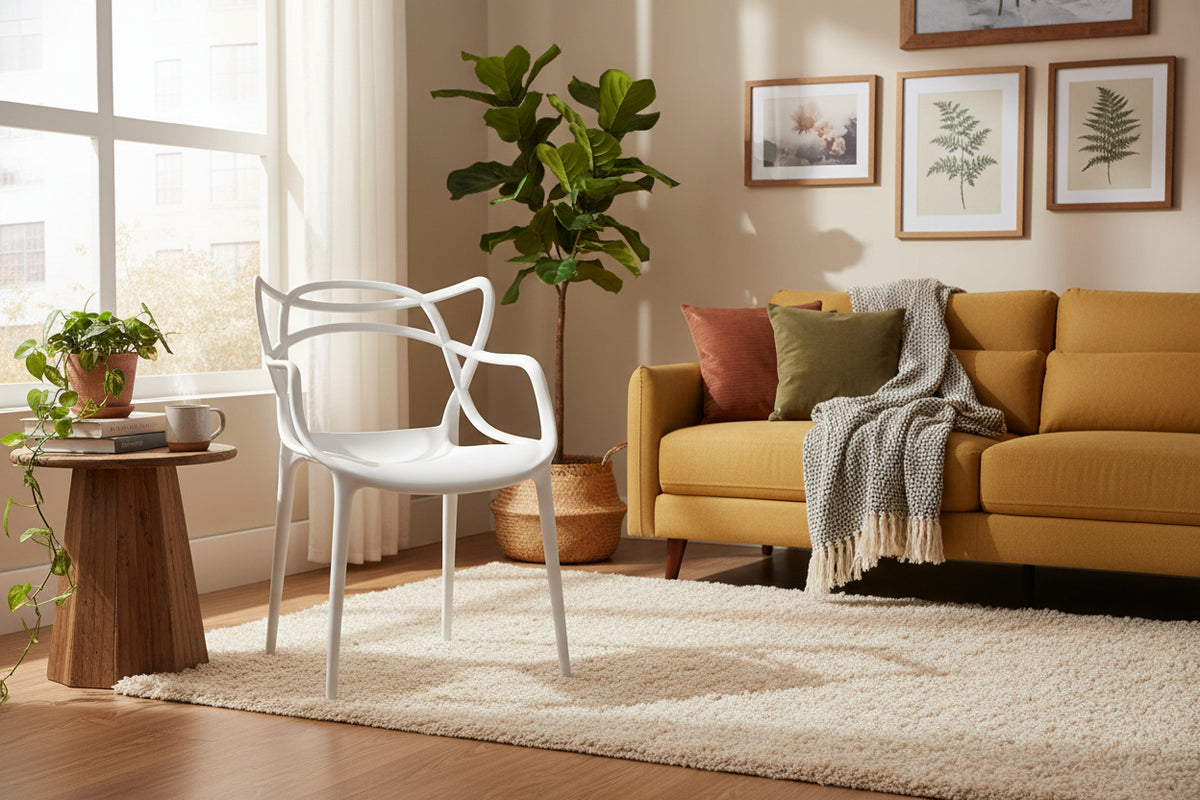 Chair Mw Ch6 Squiggle Wht - Makoya Home