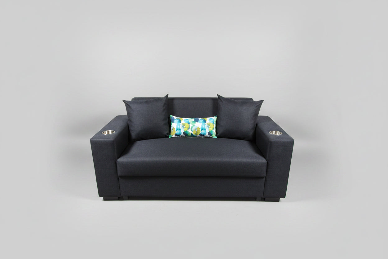 LOLA 2DIV BLK WITH CUP HOLDER