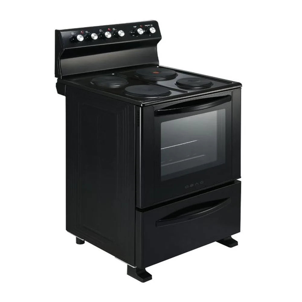 Obac 4plt Elec Stove Matt Black