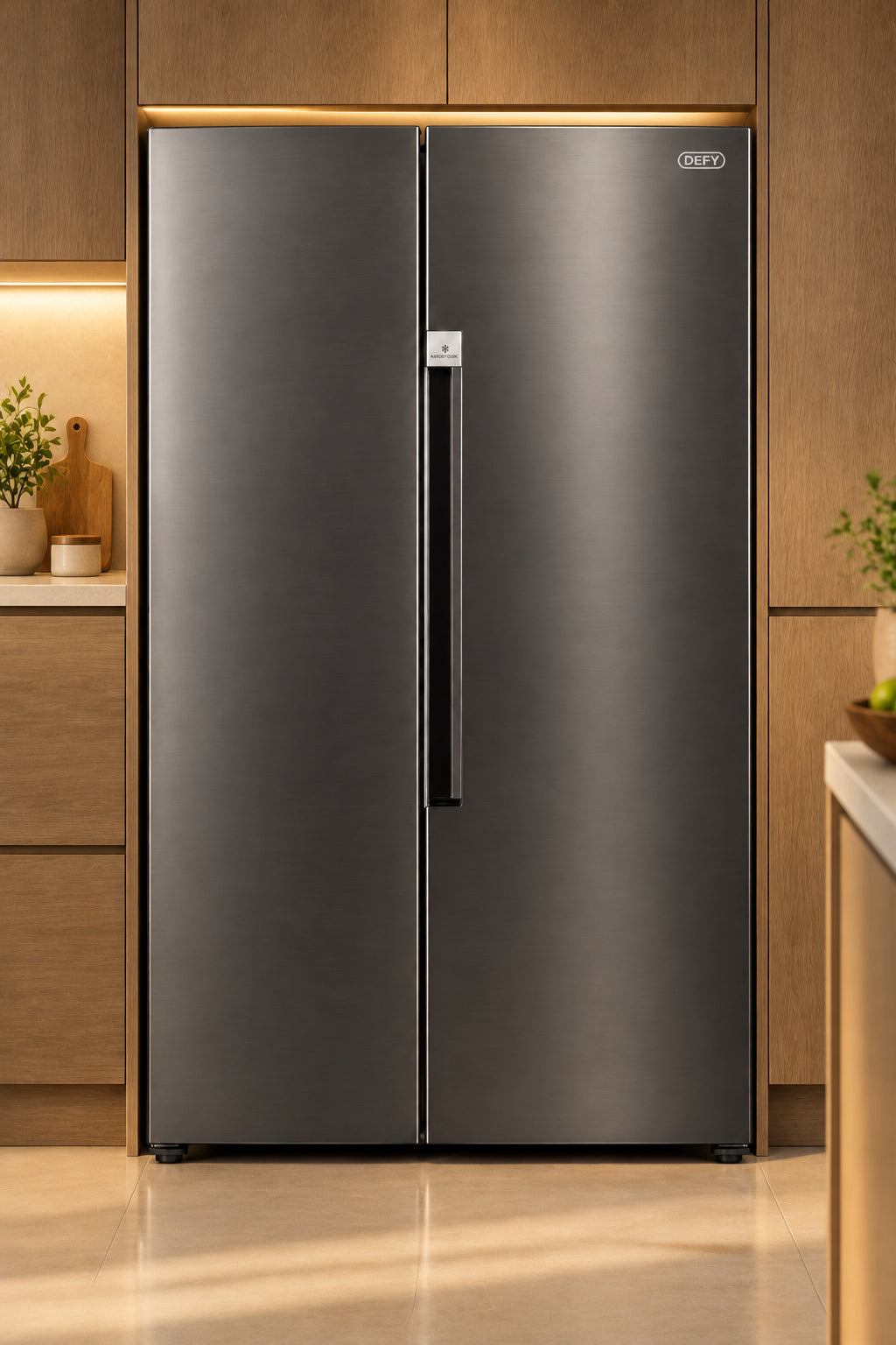 DEFY FRIDGE DFF536/636 SBS VO DARK INOX
