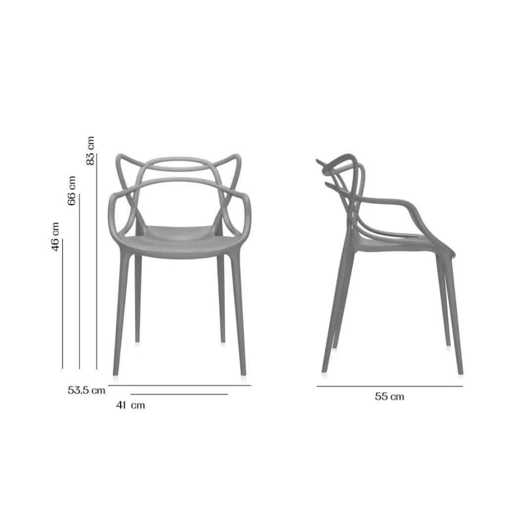MW CH6 CHAIR SQUIGGLE GREY