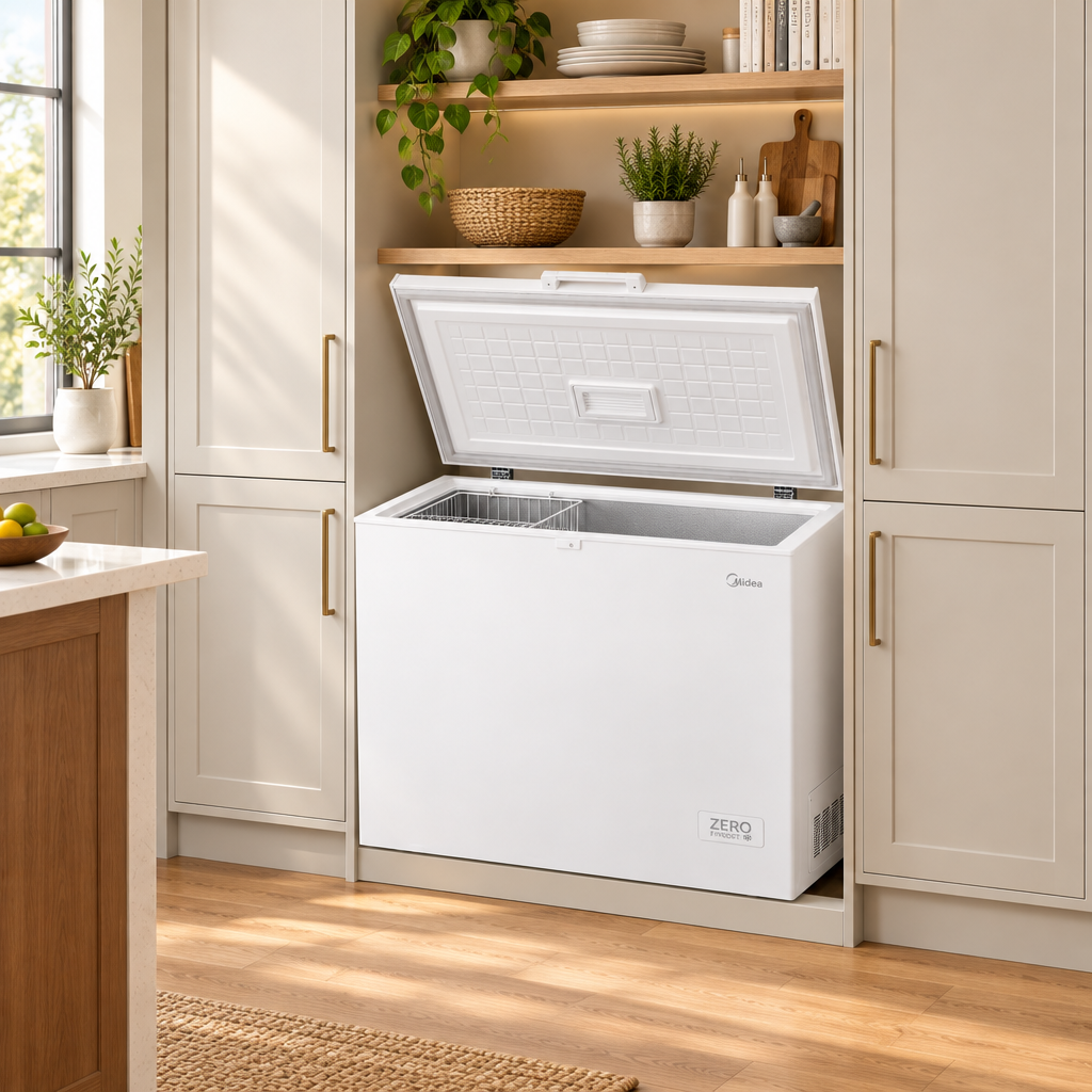 Zero Gas/Elec Chest Freezer 215Lt Wht - Makoya Home