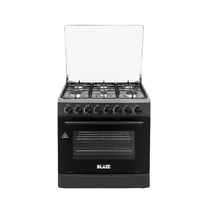 Blaze 6 Burner Gas Stove Black - Makoya Home