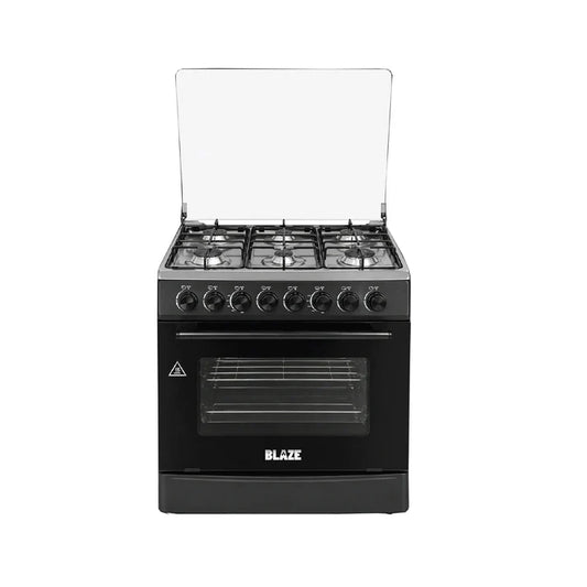 Blaze 6 Burner Gas Stove Black