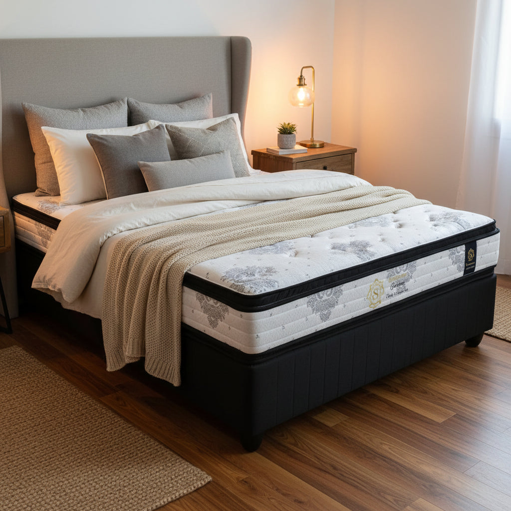 Kurl in geneva 2 side p/top queen bed