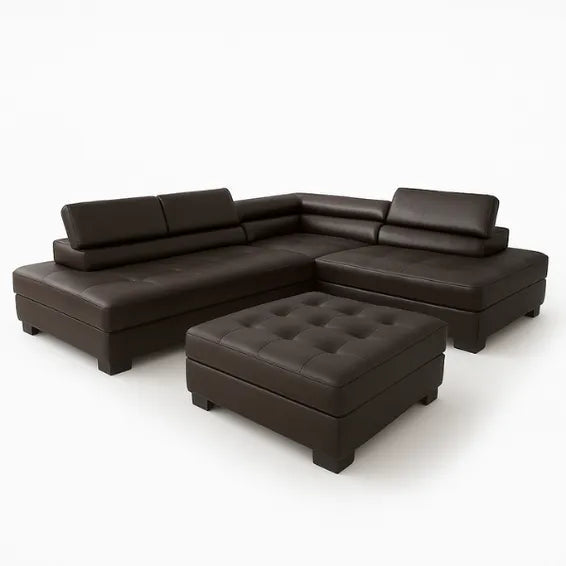 Hamilton 3pc Crn L/suite Lh Brown