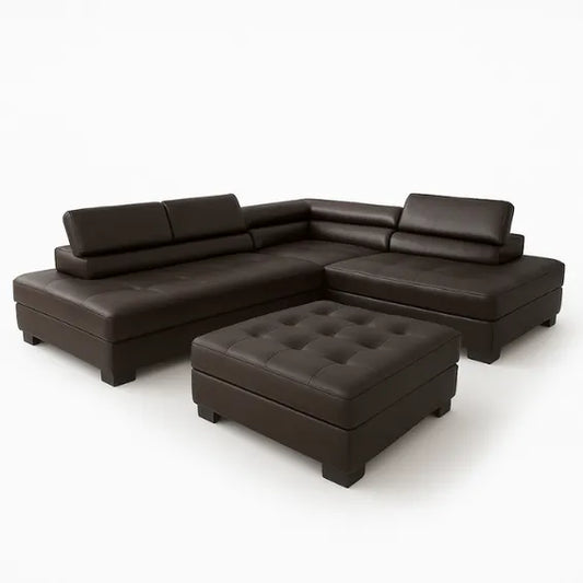 Hamilton 3pc Crn L/suite Lh Brown
