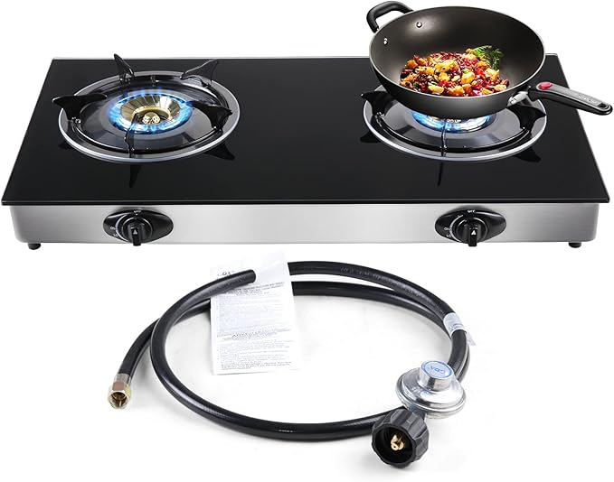 Condere Xmy Gas Cooker 2 Burner (glass)