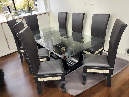 JAVARI TABLE+8x547 CHAIRS