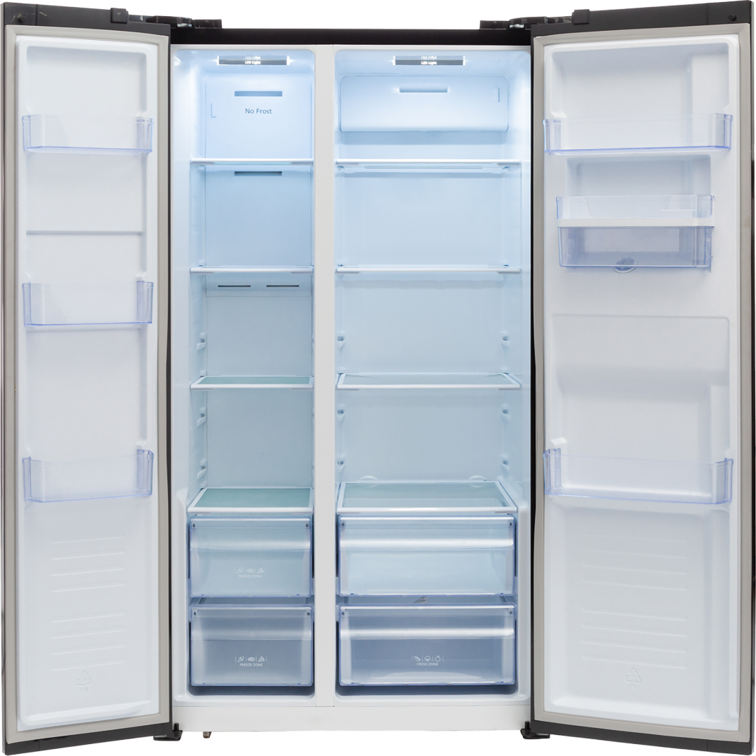 DEFY FRIDGE DFF456 GLASS W/D BLK