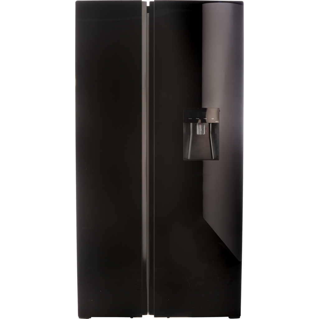 DEFY FRIDGE DFF456 GLASS W/D BLK