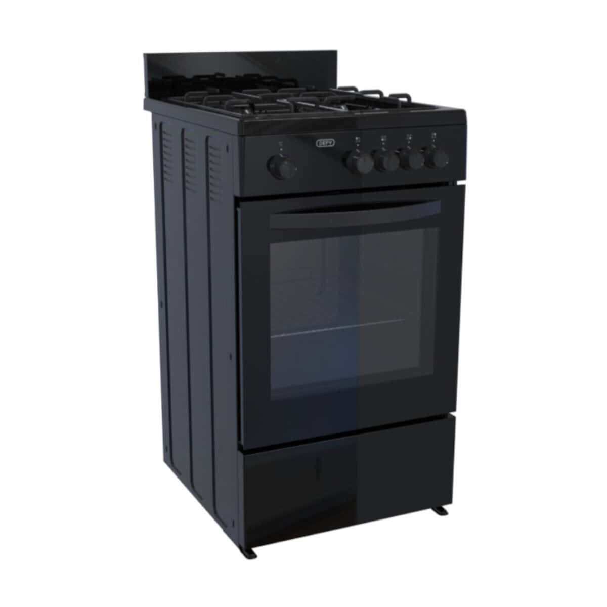 Defy – Black 4 Burner Gas Stove – DGS568