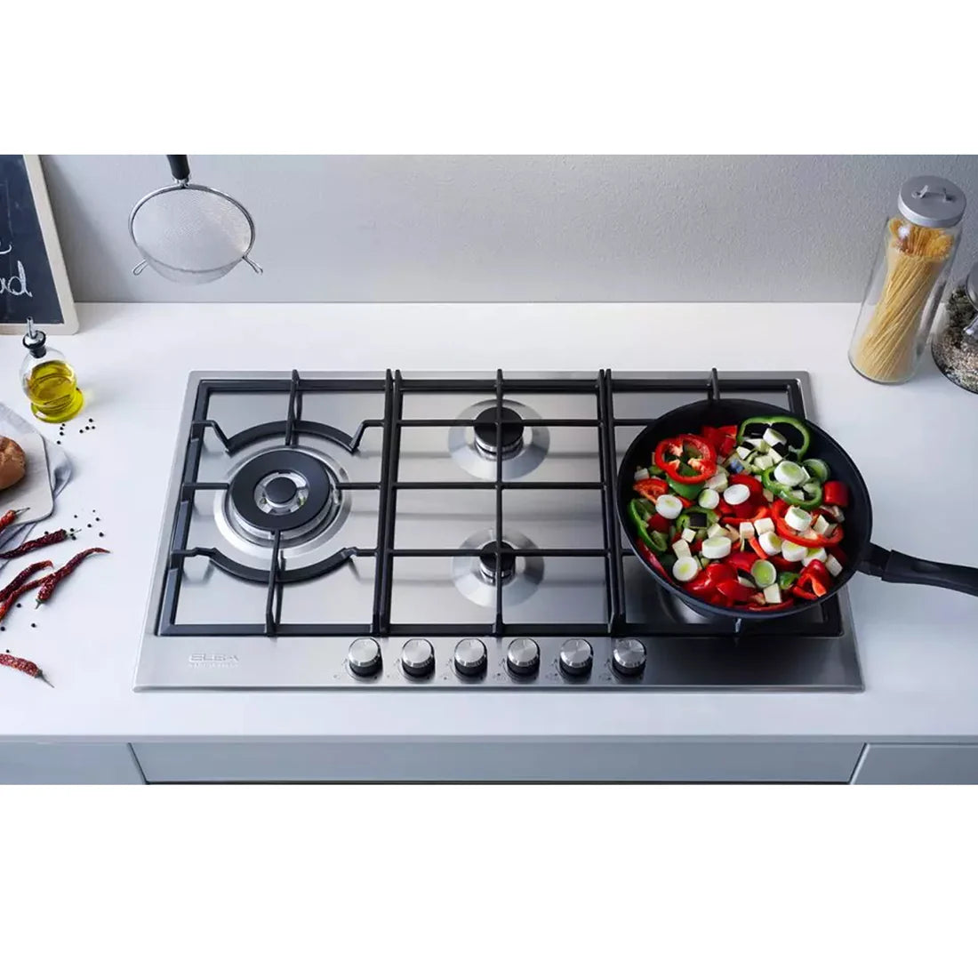 Elba Hob Gas 5burner Single Size Classic