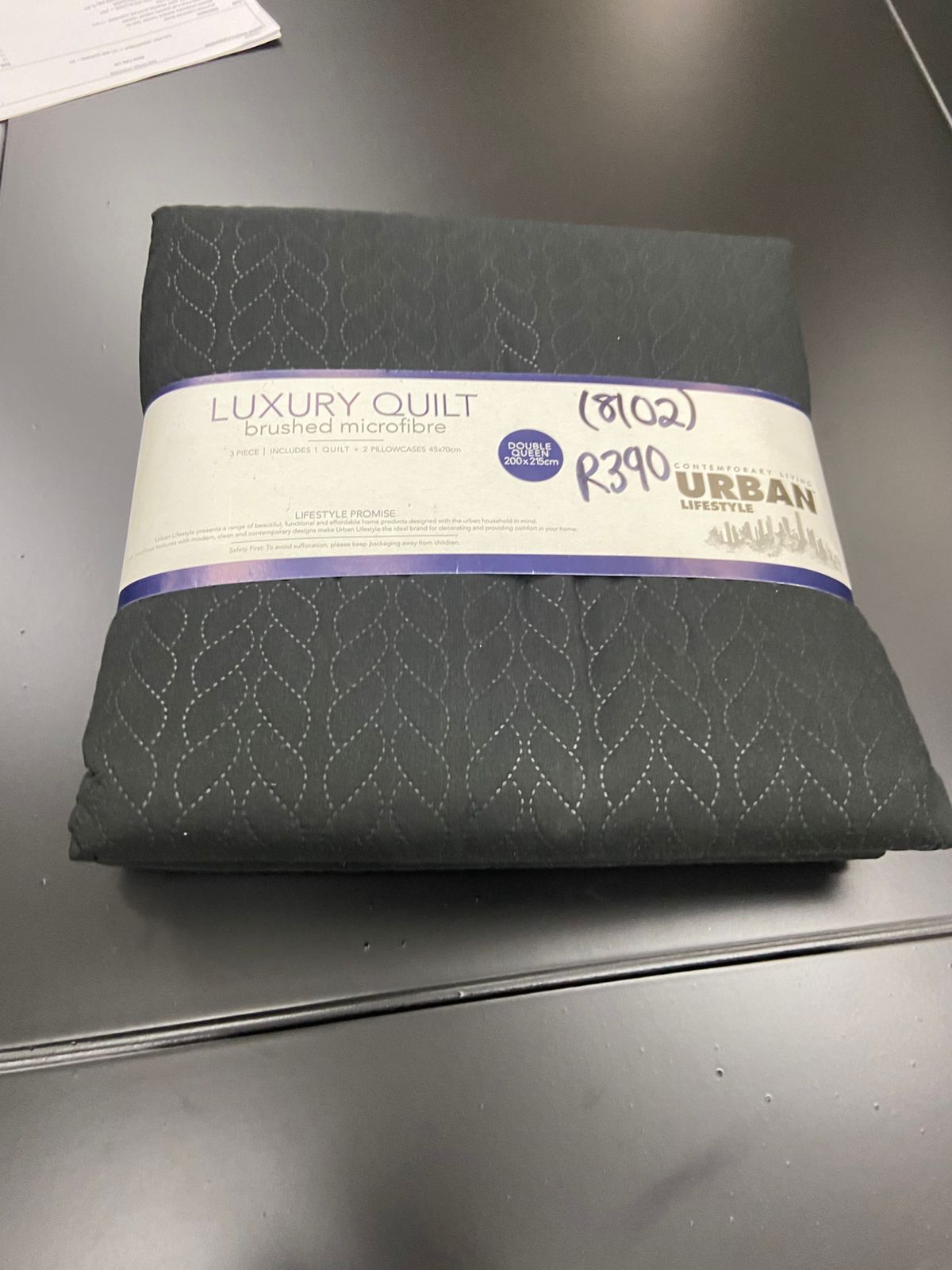 Bedding Ultrasonic Luxury3pc Quilt Plain 270x250