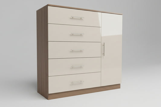 Mw 5+1 Chest of Drawers Grass Cappucino