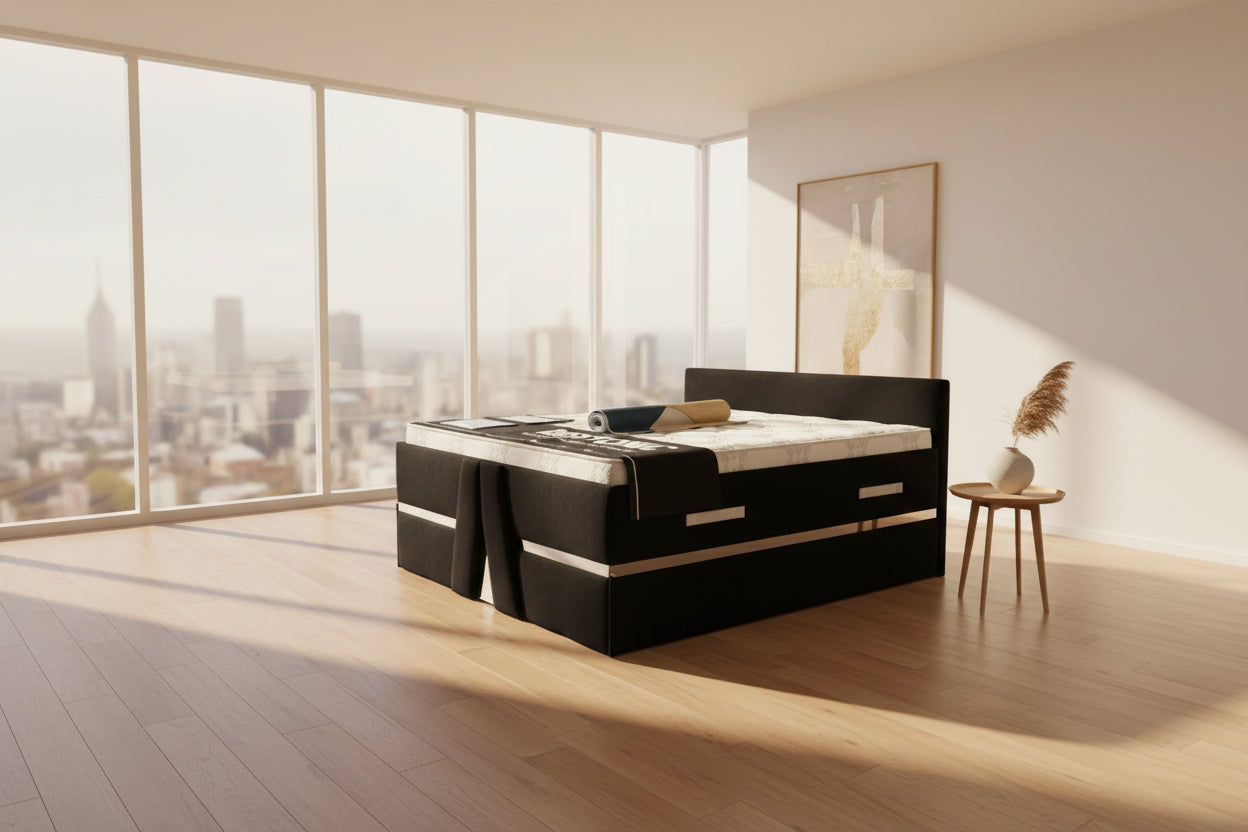 Legends Sandiego Sleigh Bed Black