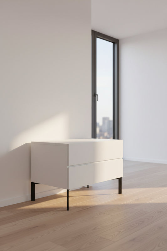 Mw 442 Night Stand Stone Top 2drw