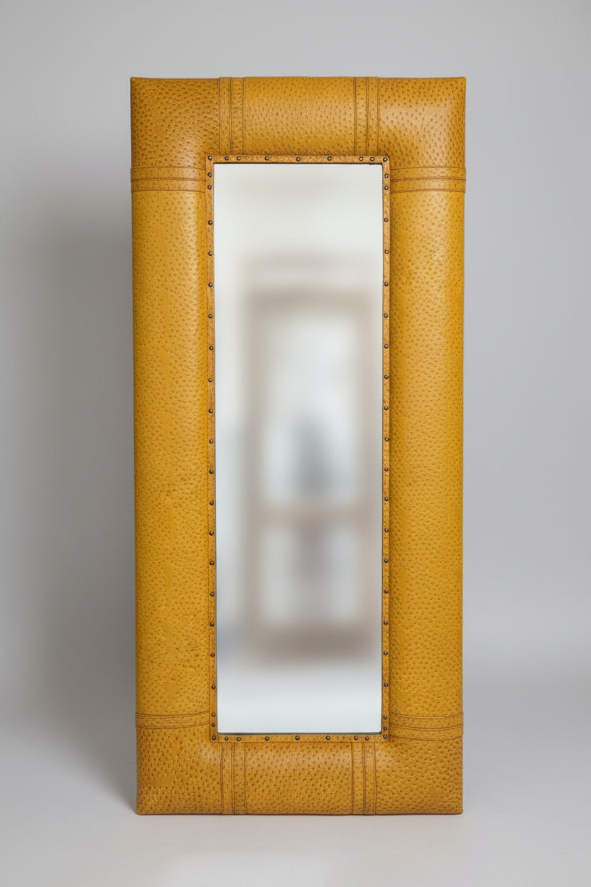 Gramo Mirror F/standing Mustard Ostrich