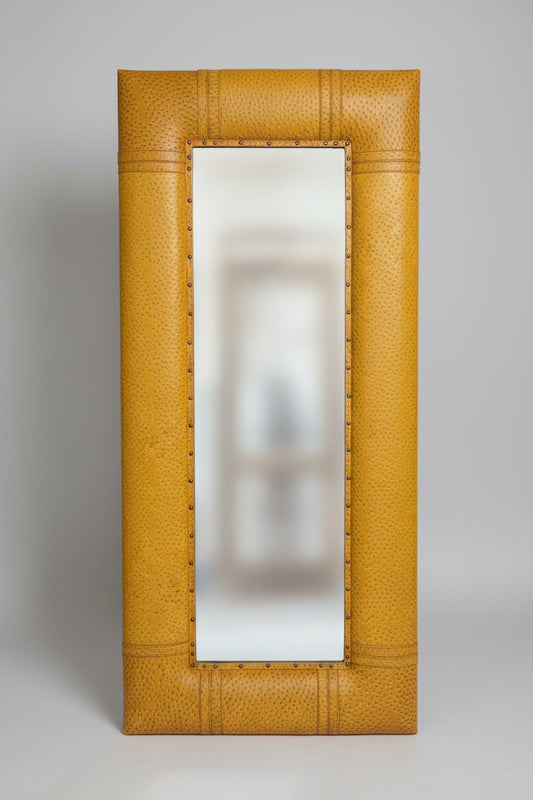 Gramo Mirror F/standing Mustard Ostrich
