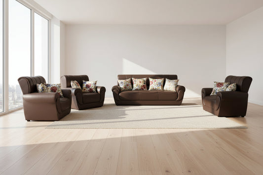 Beverly 4pc L/suite Brown