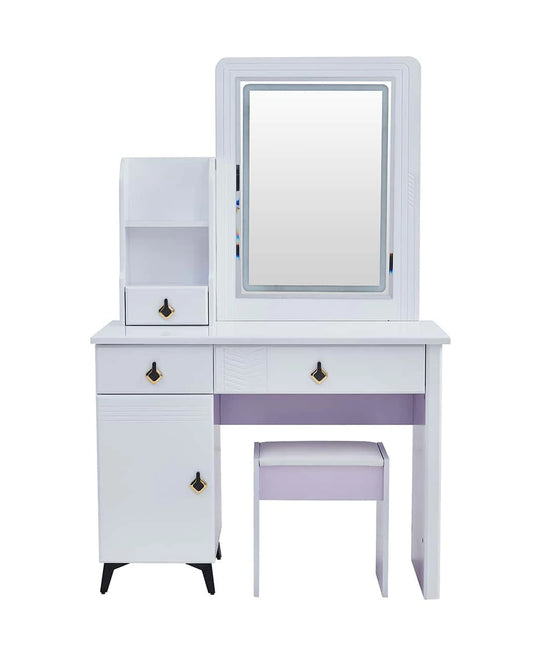 DRESSING TABLE MWDRT01 + STOOL WHT