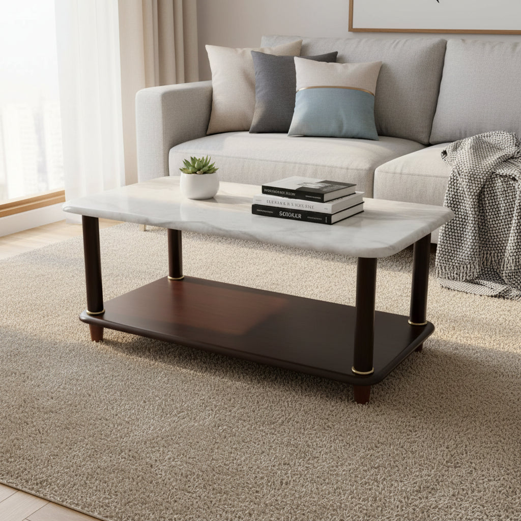 MW800 Coffee Table Walnut White