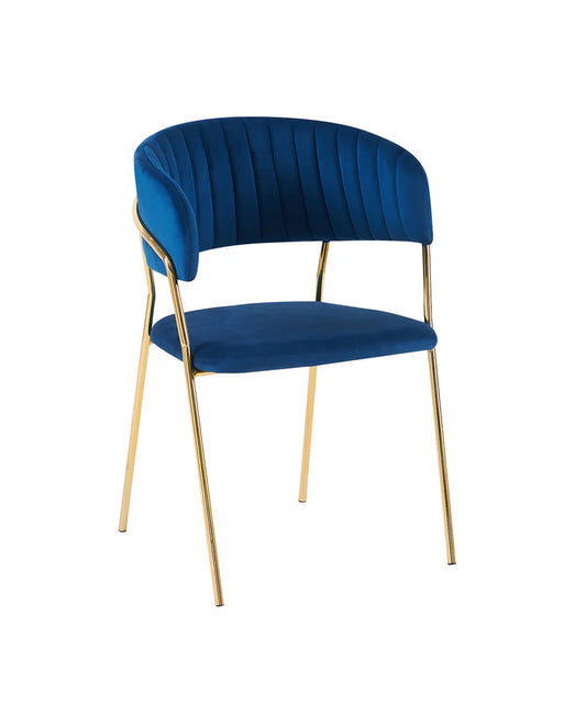 MW OC188 MULTIPURPOSE CHAIR BLUE VELVET