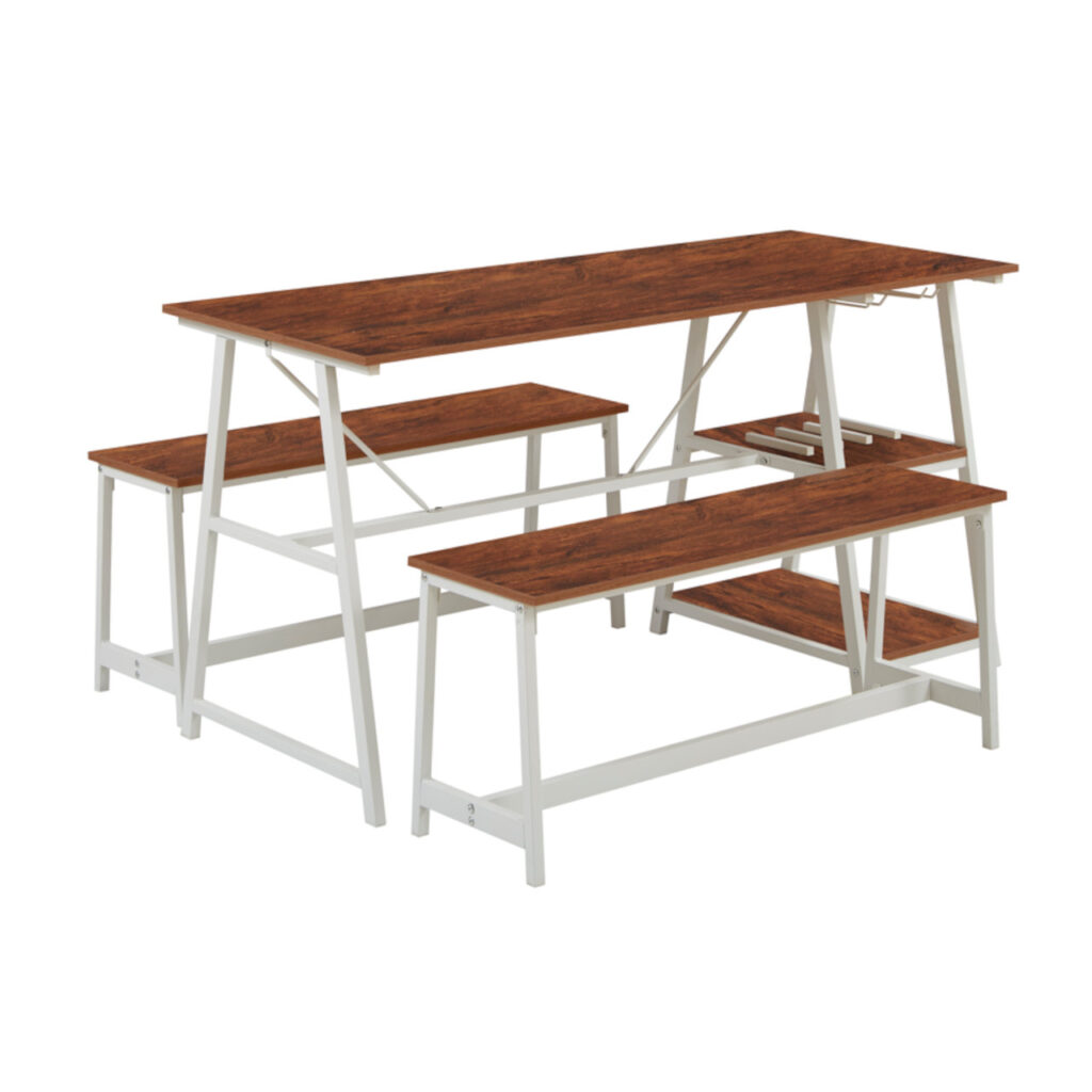 Mw Dinning Set With Bench Oak