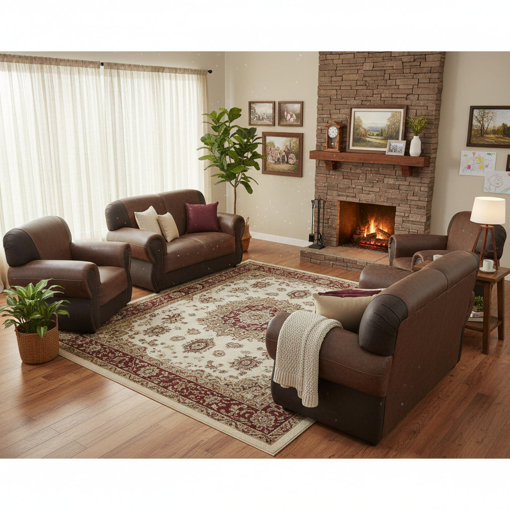 Miami 4pc Lounge Suite -Brown
