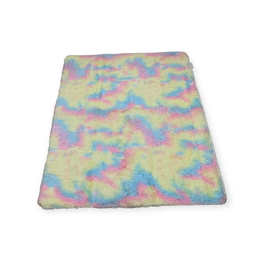 Fluffy Carpet Mats - Medium, Rainbow