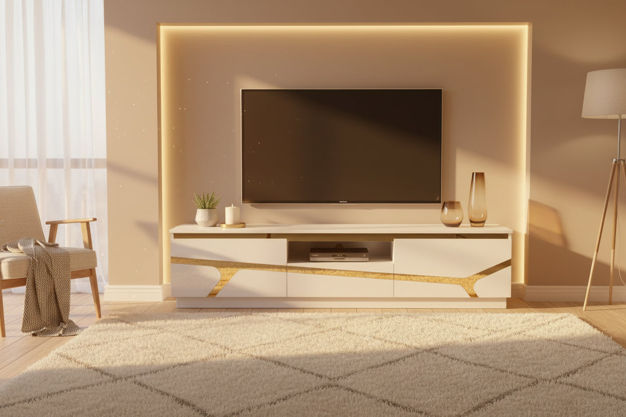 PLASMA STAND TD18 GOLD/WHITE